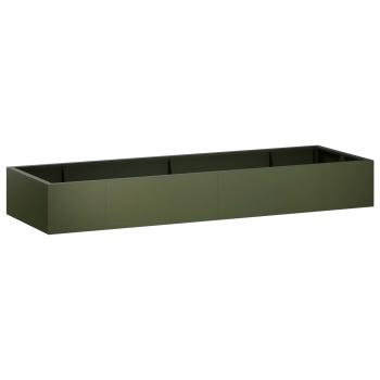 ARDEBO.de - St?tzmauer 8 stk. 300 x 100 x 40 cm Stahl Olivgr?n