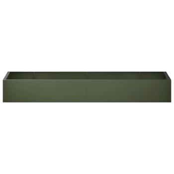 St?tzmauer 8 stk. 300 x 100 x 40 cm Stahl Olivgr?n