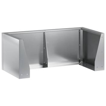 Stützmauer 8 stk. 300 x 100 x 40 cm Verzinkter Stahl Silber
