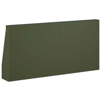 St?tzmauer 6 stk. 40 x 12 x 30 cm Stahl Olivgr?n