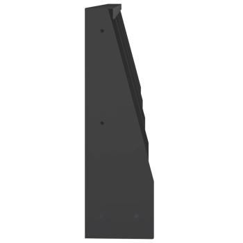 Stützmauer 4 stk. 40 x 12 x 40 cm Stahl Schwarz