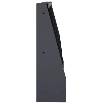 Stützmauer 4 stk. 40 x 12 x 50 cm Stahl Anthrazit