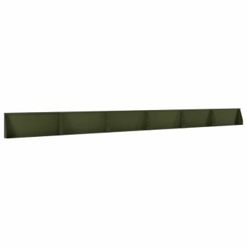 St?tzmauer 6 stk. 100 x 12 x 50 cm Stahl Olivgr?n