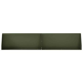 St?tzmauer 6 stk. 100 x 12 x 50 cm Stahl Olivgr?n