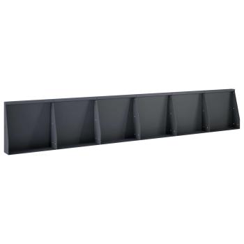 Stützmauer 6 stk. 40 x 12 x 50 cm Stahl Anthrazit