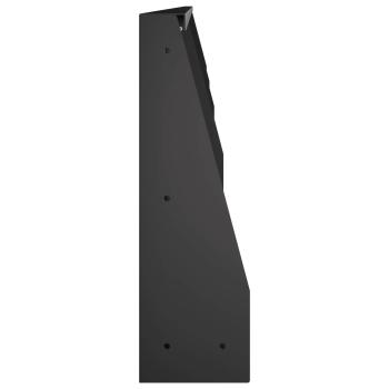 Stützmauer 4 stk. 100 x 12 x 50 cm Stahl Schwarz