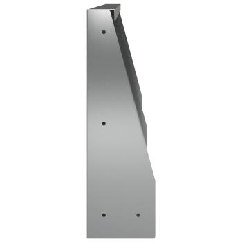 Stützmauer 2 stk. 40 x 12 x 30 cm Verzinkter Stahl Silber