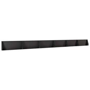 Stützmauer 6 stk. 100 x 12 x 40 cm Stahl Schwarz