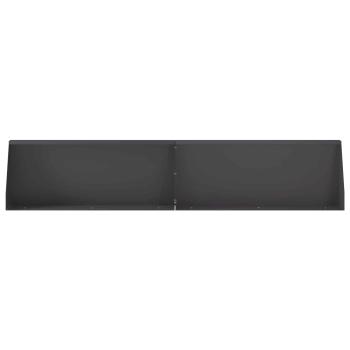 Stützmauer 6 stk. 100 x 12 x 40 cm Stahl Schwarz