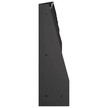Stützmauer 6 stk. 100 x 12 x 40 cm Stahl Schwarz