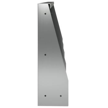 Stützmauer 4 stk. 40 x 12 x 50 cm Verzinkter Stahl Silber