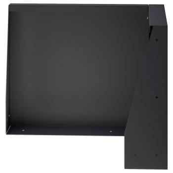 Stützmauer 2 stk. 50 x 50 x 30 cm Stahl Schwarz