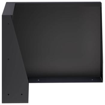 Stützmauer 2 stk. 50 x 50 x 30 cm Stahl Schwarz