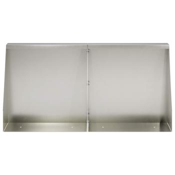 Stützmauer 2 stk. 40 x 12 x 30 cm Edelstahl Silber