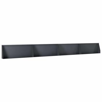 Stützmauer 4 stk. 100 x 12 x 40 cm Stahl Anthrazit