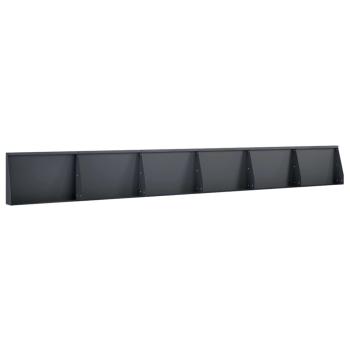 Stützmauer 6 stk. 60 x 12 x 30 cm Stahl Anthrazit