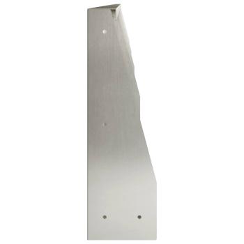 Stützmauer 4 stk. 100 x 12 x 40 cm Edelstahl Silber