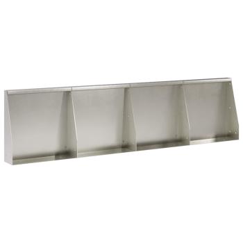 St?tzmauer 4 stk. 40 x 12 x 40 cm Edelstahl Silber