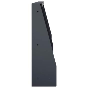 Stützmauer 2 stk. 40 x 12 x 50 cm Stahl Anthrazit