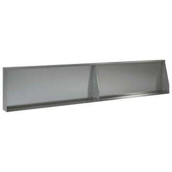Stützmauer 2 stk. 100 x 12 x 40 cm Verzinkter Stahl Silber