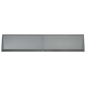 Stützmauer 2 stk. 100 x 12 x 40 cm Verzinkter Stahl Silber