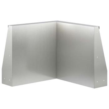 Stützmauer 50 x 50 x 30 cm Edelstahl Silber