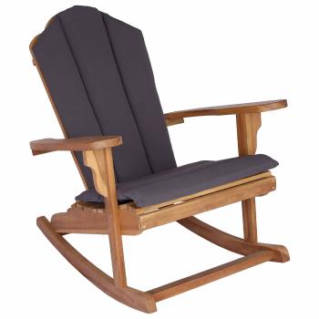 Garten Adirondack Schaukelstuhl Natur Massivholz Teak