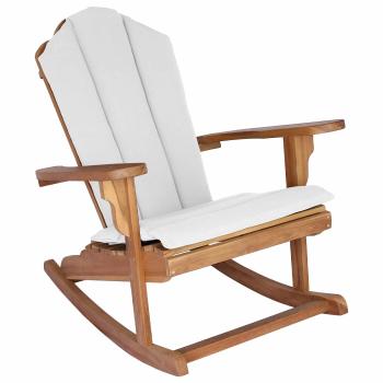 Garten Adirondack Schaukelstuhl Natur Massivholz Teak