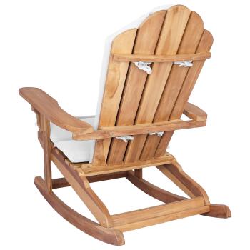 Garten Adirondack Schaukelstuhl Natur Massivholz Teak