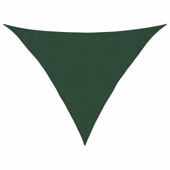 Sonnensegel 160 g/m² Dunkelgrün 3x3x4,2 m HDPE