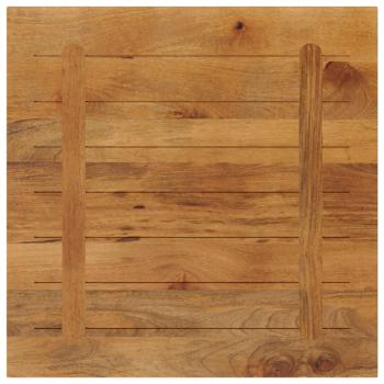 Tischplatte 80x80x3,8 cm Quadratisch Massivholz Mango