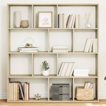 ARDEBO.de - Bücherregal Sonoma-Eiche 132x29x141,5 cm Holzwerkstoff