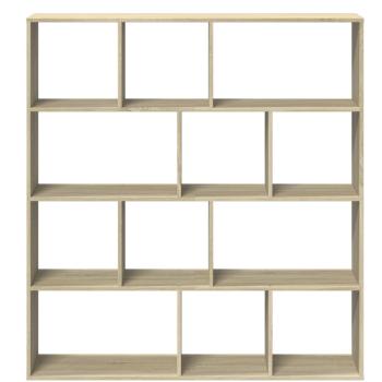 Bücherregal Sonoma-Eiche 132x29x141,5 cm Holzwerkstoff