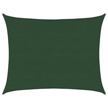 Sonnensegel 160 g/m² Dunkelgrün 6x7 m HDPE