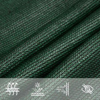 Sonnensegel 160 g/m² Dunkelgrün 2x2,5 m HDPE