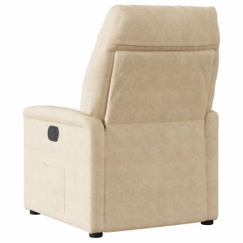 Relaxsessel Elektrisch Creme Mikrofasergewebe