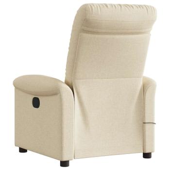 Massagesessel Creme Stoff