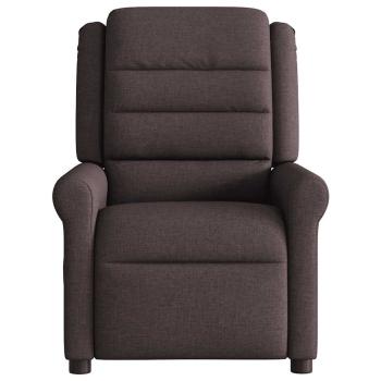 Relaxsessel Dunkelbraun Stoff