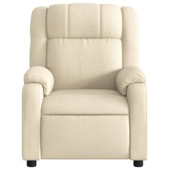 Relaxsessel, cremefarbener Stoff