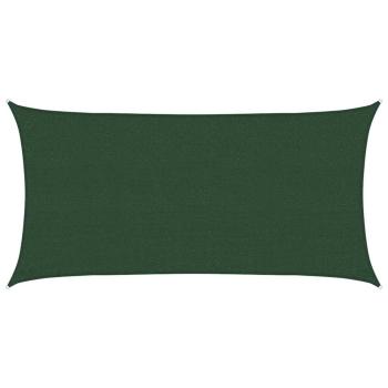 Sonnensegel 160 g/m² Dunkelgrün 2x4 m HDPE