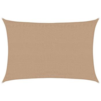 Sonnensegel 160 g/m² Taupe 4x6 m HDPE