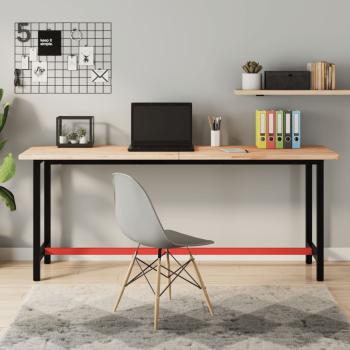 ARDEBO.de - Werkbank 180x55x81,5 cm Massivholz Buche und Metall