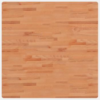 Tischplatte 90x90x2,5 cm Quadratisch Massivholz Buche