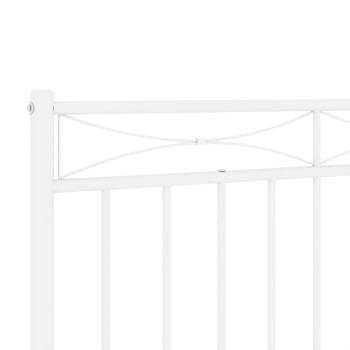 Ersatz-Kopfteil Metall Weiß 100 cm