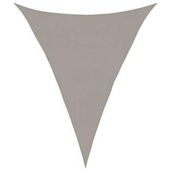 Sonnensegel 160 g/m² Dreieckig Hellgrau 3x4x4 m HDPE