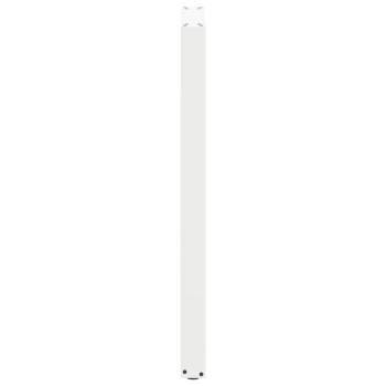 Bartischbeine U-Form 2 Stk. Weiß 50x(110-111) cm Stahl