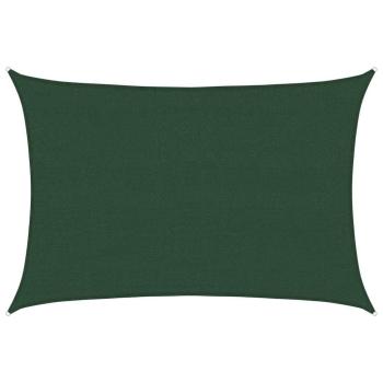 Sonnensegel 160 g/m² Dunkelgrün 4x6 m HDPE