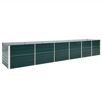 ARDEBO.de - Garten-Hochbeet Verzinkter Stahl 480x80x77 cm Grün