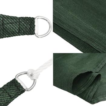 Sonnensegel 160 g/m² Dunkelgrün 5x6 m HDPE
