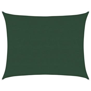 Sonnensegel 160 g/m² Dunkelgrün 6x8 m HDPE